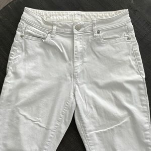 LOFT - Women's Raw Hem Skinny Jeans - White - 25/2